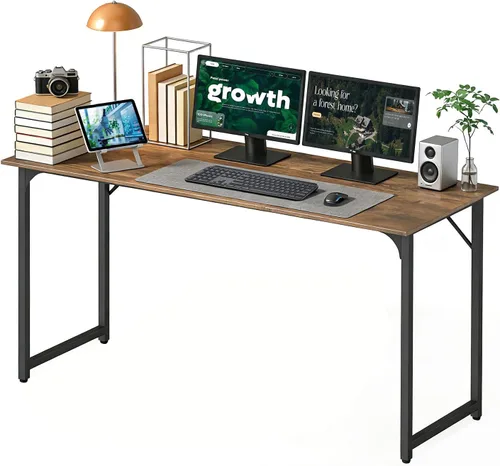 Miniatura 23 de BestOffice Escritorio para computadora, escritorio de oficina en casa, estilo moderno y simple para oficina en casa, estudio y escritura