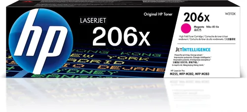 HP 206X Cartucho de tóner magenta | Funciona con Color LaserJet Pro M255, MFP M282, serie M283 | W2113X