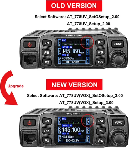 Miniatura 3 de Radio móvil amateur Anytone AT-778UV con antena de coche, radios de dos vías de largo alcance 40 kilómetros, ideal para principiantes en actividades