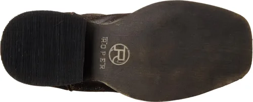 Miniatura 4 de ROPER Niños Niñas Belle Square Toe Casual Botas Mid Calf - Marrón