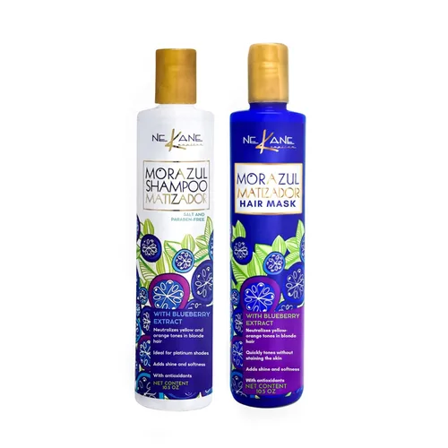 Miniatura 3 de Nekane Morazul Kit de champú y mascarilla para el cabello, 10.58 onzas cada uno, para cabello rubio y gris