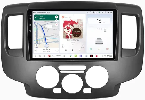 DUDUAUTO DUDU3 - Radio de coche para Nissan NV200 2014-2020/Chevy City Express Stereo Update 8-Core 4GB+64GB 9" Carplay y Android Auto Head Unit con