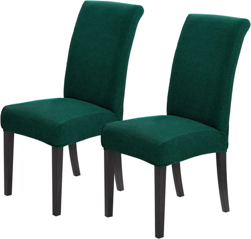 Miniatura 18 de Joccun Fundas para Sillas de Comedor Juego de 2, Fundas Elásticas para Sillas de Comedor Fundas para Sillas de Comedor Protector de Asiento, Funda