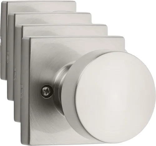 Miniatura 39 de Kwikset Pismo Manija de privacidad para puerta, para interiores, con cerradura, sin llave, con protección Microban, para baño y dormitorio, negro