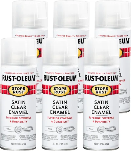 Miniatura 140 de Rust-Oleum 285092 - Pintura en aerosol para prevención del óxido, 12 onzas, transparente satinado Satinado claro