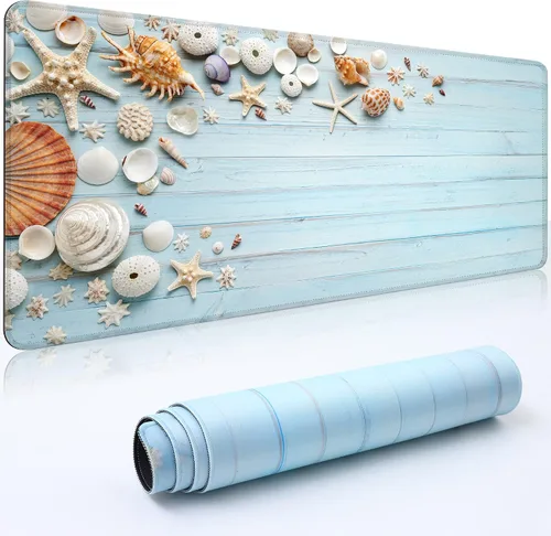 Miniatura 11 de Alfombrilla de Escritorio, Alfombrilla Grande para Ratón 35''×15.6'' XXL Extendida para Gaming con Base Antideslizante Bordes Cosidos Alfombrilla
