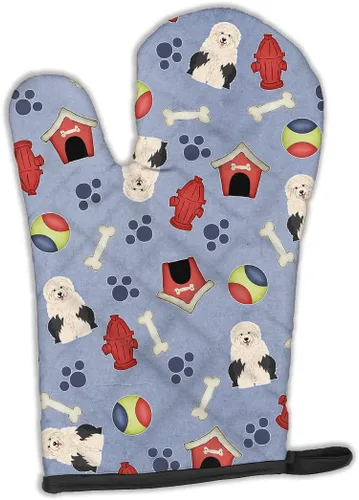 Miniatura 146 de Caroline's Treasures BB2732OVMT Dog House Collection Border Collie - Guante de horno grueso resistente al calor para sartenes calientes y horno