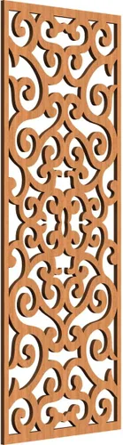 Miniatura 28 de Eveline - Paneles decorativos de pared de madera con calado, 13 3/8 pulgadas de ancho x 34 3/8 pulgadas de alto x 3/8 de alto, roble rojo rojo