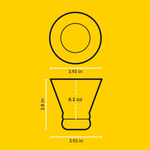 Miniatura 2 de JoyJolt Afina - Juego de 6 vasos de Martini sin tallo, vasos de licor de 8.5 onzas para cóctel y margarita, tazas de vidrio de bar, tazas de postre