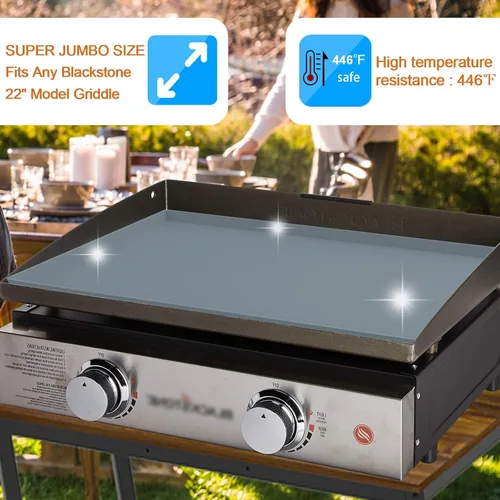 Miniatura 4 de Alfombrilla de silicona de 22 pulgadas para Blackstone Griddle Top, cubierta protectora de silicona 100% para parrilla Blackstone