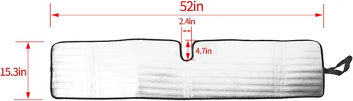 Miniatura 3 de JeCar Parasol plegable para parabrisas de papel de aluminio para Jeep Wrangler JK JKU 2007-2018 y Jeep Wrangler TJ LJ 1997-2006
