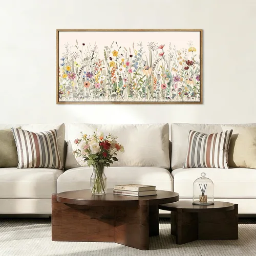 Miniatura 24 de BINCUE Lienzo de plantas botánicas neutrales, 6 piezas, arte de pared rústico, pinturas de pared de granja, impresiones botánicas de plantas