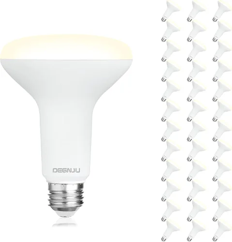 Miniatura 20 de DEGNJU Bombilla LED BR30, Luces de Inundación Regulables para Interiores CRI80 7W Equivalente a 65W 2700K Blanco Suave 650 Lúmenes, 15000 Horas