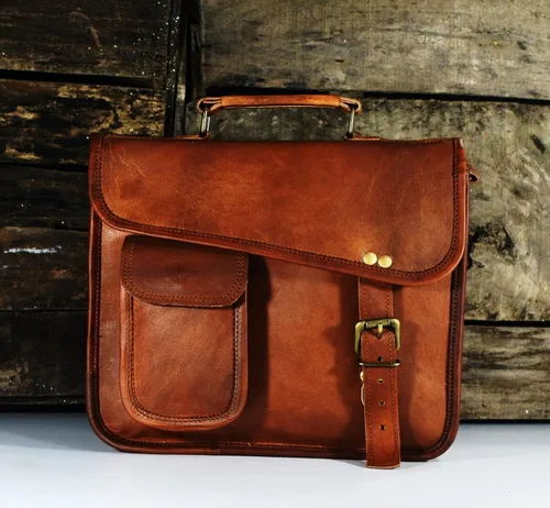 Miniatura 4 de URBAN DEZIRE Maletín pequeño de cuero genuino para hombre, bolso de mensajero para iPad Tab Tablet 11 compatible con producto de Apple