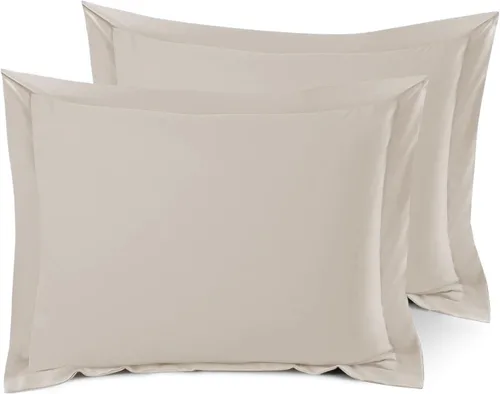 Miniatura 22 de Nestl Juego de 2 fundas tipo sham de almohada suaves - Fundas de almohada de microfibra de doble cepillado - Fundas de almohada de cama premium