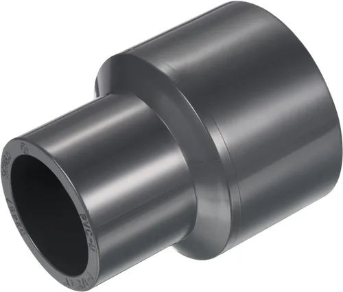 Miniatura 3 de PATIKIL UPVC Reductor de tubería de montaje de 1-1/2 "x 1" Socket Schedule 80, conector adaptador de acoplamiento recto, gris