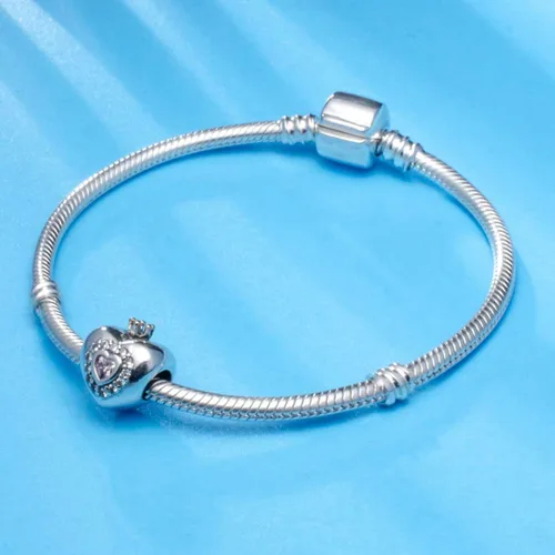 Miniatura 5 de Abalorios para el día de San Valentín de plata de ley 925, flecha de cupido, te ama, amante abrazarse, trébol de cuatro hojas, rosa, corazón