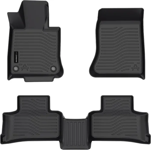 Miniatura 2 de Alfombrillas para todo tipo de clima aptas para Mercedes-Benz GLC 2023 2024 2025 (incluye GLC300 GLC300e GLC43 AMG) forros de TPE, protectores