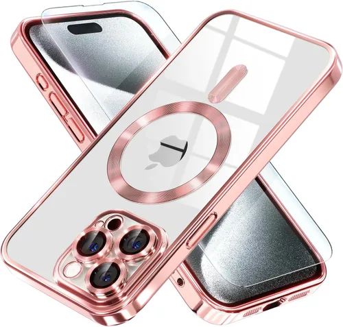 Miniatura 47 de Misea Funda magnética para iPhone 14 compatible con MagSafe [nunca amarillenta] [protección contra caídas de grado militar] protector completo