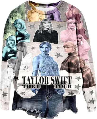 Miniatura 4 de Ropa de mujer de manga larga con cuello redondo, estampado de 1989, camiseta de otoño e invierno