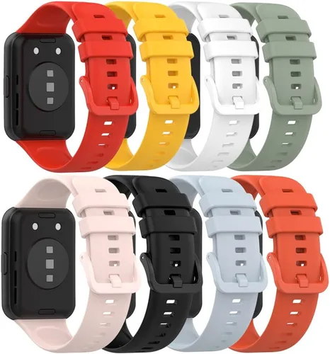 Miniatura 16 de Senter Correas de repuesto de goma suave de liberación rápida para Huawei Watch Fit 2 Smart Watch Blanco