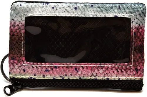 Miniatura 27 de Chums Surfshorts - Cartera minimalista ligera con cremallera y ventana de identificación transparente, resistente al agua con llavero