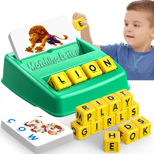 Miniatura 10 de LIWIN LET'S GO! Juegos educativos para niños de 3 a 8 años, juego de emparejar letras para niños de 3 a 8 años, juguetes educativos para niños de 3