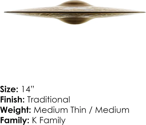 Miniatura 2 de Zildjian K Custom Dark Hi-Hat Platillos - 14 pulgadas
