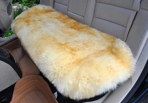 Miniatura 21 de Calor Invernal: Funda Universal de Asiento de Piel de Oveja - Lana Natural, para Autos, Camiones, SUV y Furgonetas - Acompañante de Conducción