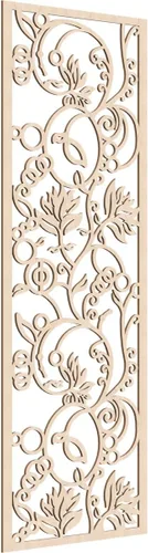 Miniatura 88 de 9 3/8"W x 24 3/8"H x 1/4"T Caspio Decorativos Paneles De Pared De Madera De Calado, Roble Rojo rojo (Red Oak)