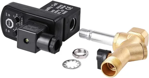 Miniatura 7 de Válvula de drenaje automática, G1/2 DN15 AC110V Válvula de drenaje cronometrada electrónica automática para gestión de condensados de compresor