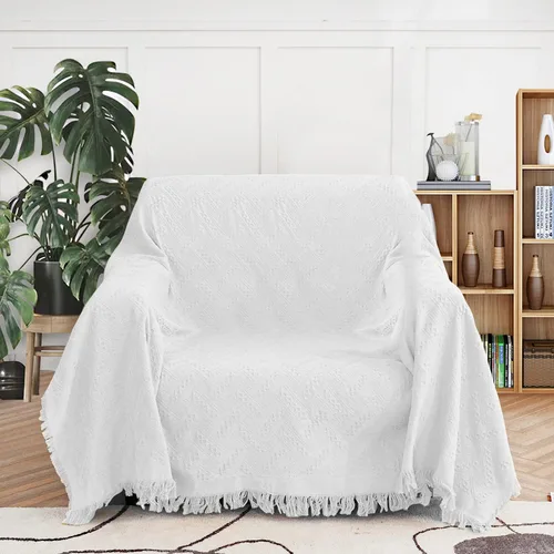 Miniatura 14 de MEETSKY Fundas para Sofá Cubiertas para Sofá Pequeño Fundas para Sofá para Loveseat/Silla/Futón Reclinable Protector de Sofá Lavable Decorativo