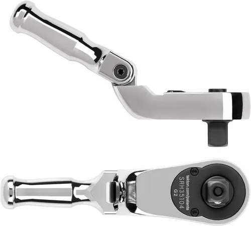 Miniatura 5 de TEKTON Trinquete plegable de liberación rápida, corto y grueso de 3/8 de pulgada SRH35104