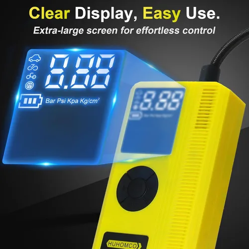 Miniatura 3 de Arrancador de coche 7 en 1 con compresor de aire, paquete de energía portátil de 3000A 12V, inflador digital de neumáticos de 150PSI para 9L