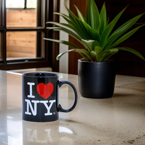 Miniatura 2 de I Love NY - Taza negra de 11 onzas