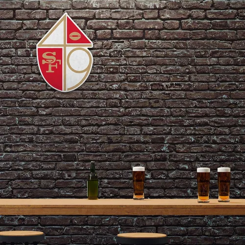 Miniatura 2 de Rico Industries Banderín de fútbol americano de la NFL con corte retro, decoración del hogar y la sala de estar, fieltro suave EZ para colgar