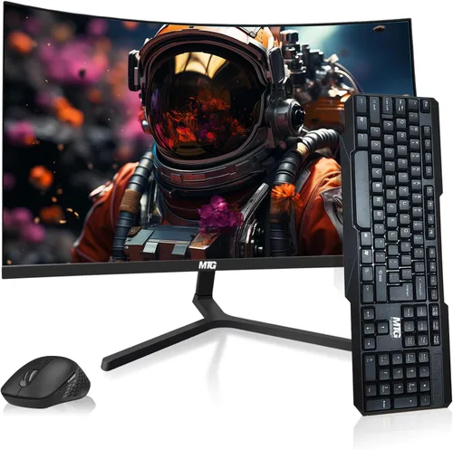 Miniatura 10 de MTG - Monitor curvo de 27 pulgadas, pantalla Full HD 1080P sin marco, audio HDMI DP USB, desenfoque de bajo movimiento, montaje VESA, combo