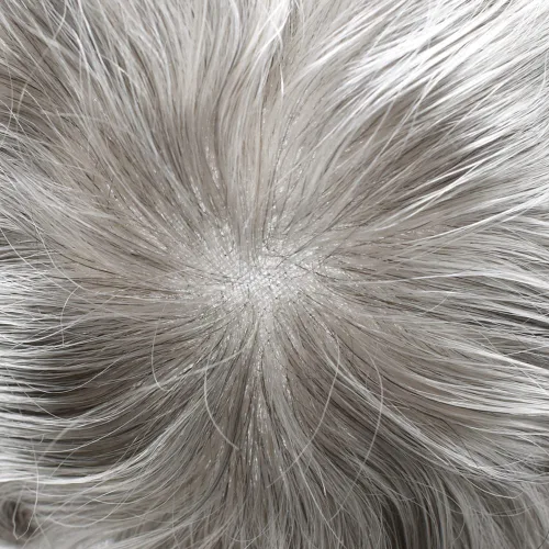 Miniatura 278 de Sistema de reemplazo de cabello de encaje francés para hombre, piezas de cabello de aspecto natural, encaje frontal, negro, marrón, rubio, gris