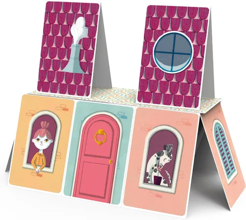 Miniatura 3 de Clementoni 16241, Sapientino, Castelli di Carte, Juego educativo de 6 años con azulejos ilustrados, naipes infantiles para crear castillos