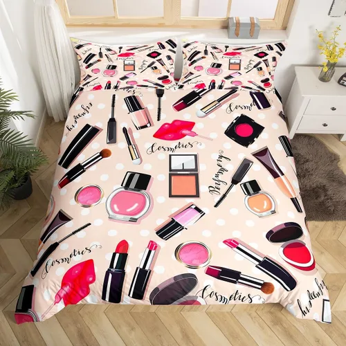 Miniatura 13 de Erosebridal Juego de ropa de cama para niños, juego de funda de edredón de sirena tamaño individual, funda de edredón femenina de escamas de peces