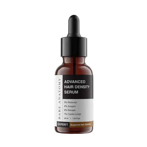 Bare Anatomy Suero avanzado de densidad capilar | 3% redensyl, 4% anagain, 3% baicapil, 1% capilia longa, romero, biotina y extracto de arroz |