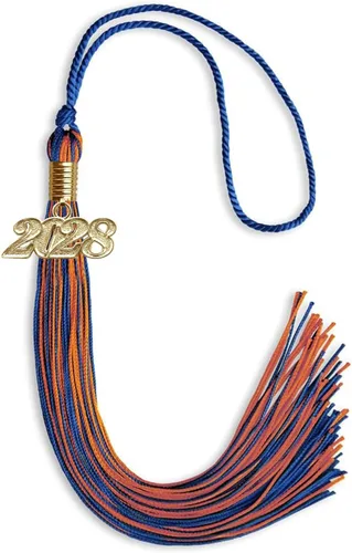 Miniatura 335 de Endea Graduation - Borla de doble color mixto con fecha dorada (negro/dorado antiguo, 2021)