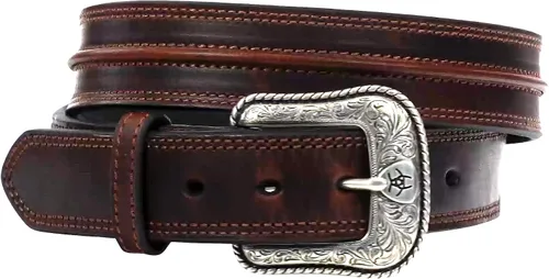 Miniatura 5 de Ariat Cinturón Western de cuero envejecido para hombre
