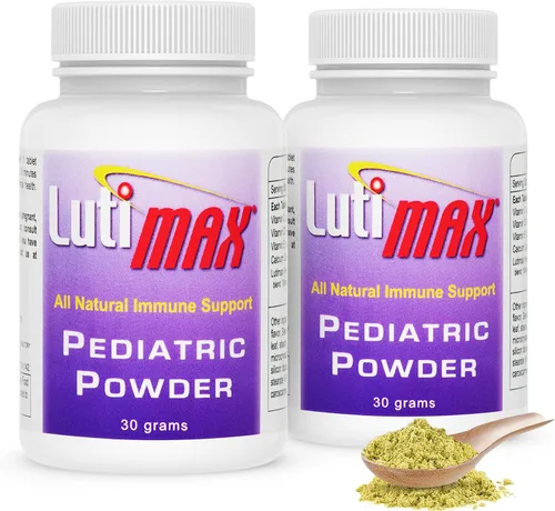 Miniatura 10 de Luti max - Suplemento cerebral pediátrico en polvo con luteolina y rutina, memoria, enfoque, músculo y apoyo inmunológico para niños, suplementos