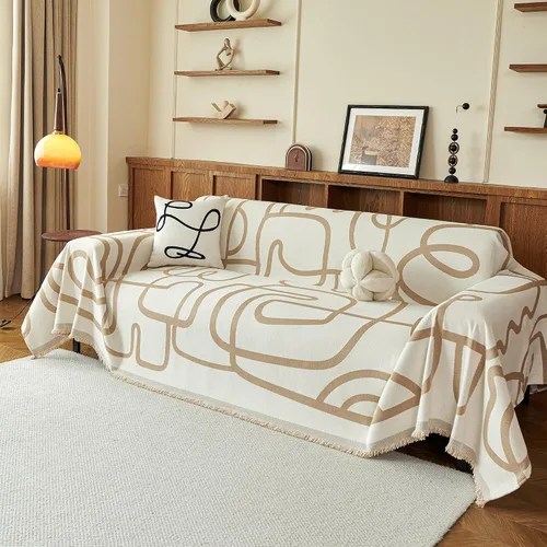Miniatura 58 de MEETSKY Fundas para sofá modular de 3 cojines, lavables, mezcla de felpilla suave, protector de muebles, funda decorativa de estilo moderno