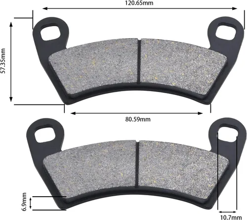 Miniatura 3 de Pastillas de Freno Delanteras y Traseras para Polaris Ranger 800 700 570 500 XP RZR 900 Crew EV Sportsman ACE