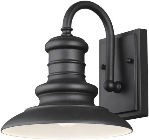 Miniatura 3 de Feiss OL9004TRD Redding Station - Farol de pared para iluminación de patio al aire libre, níquel satinado, 1 luz
