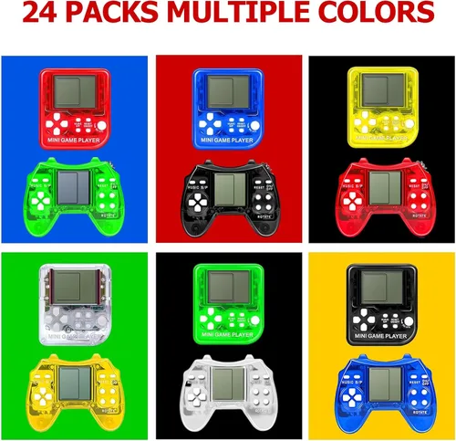 Miniatura 3 de DOEA 24 piezas de recuerdos de fiesta de videojuegos para niños, llavero de arcade, suministros de fiesta a granel para cumpleaños, bolsas
