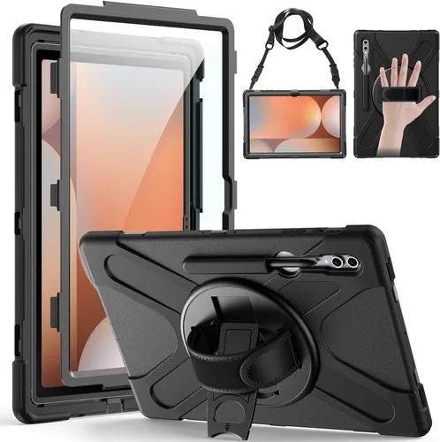Miniatura 22 de Gerutek Funda para Samsung Galaxy Tab S6 Lite de 10.4 pulgadas 2024/2022/2020, funda protectora de cuerpo completo con protector de pantalla