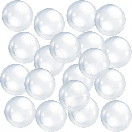 Zhanmai 6 bolas inflables transparentes de playa de 16 pulgadas transparentes para piscina, globos flotantes para decoración de fiestas bajo el mar,